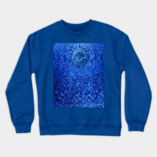 Blue Sparkle Glamour Bling Bling Crewneck Sweatshirt